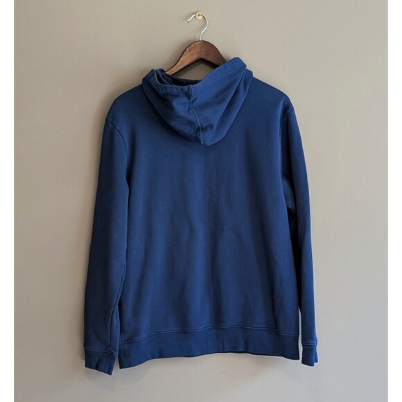 Gap Size Medium Retro Style Hoodie Mens Pullover Sweatshirt Stripe Blue LS - Picture 5 of 5